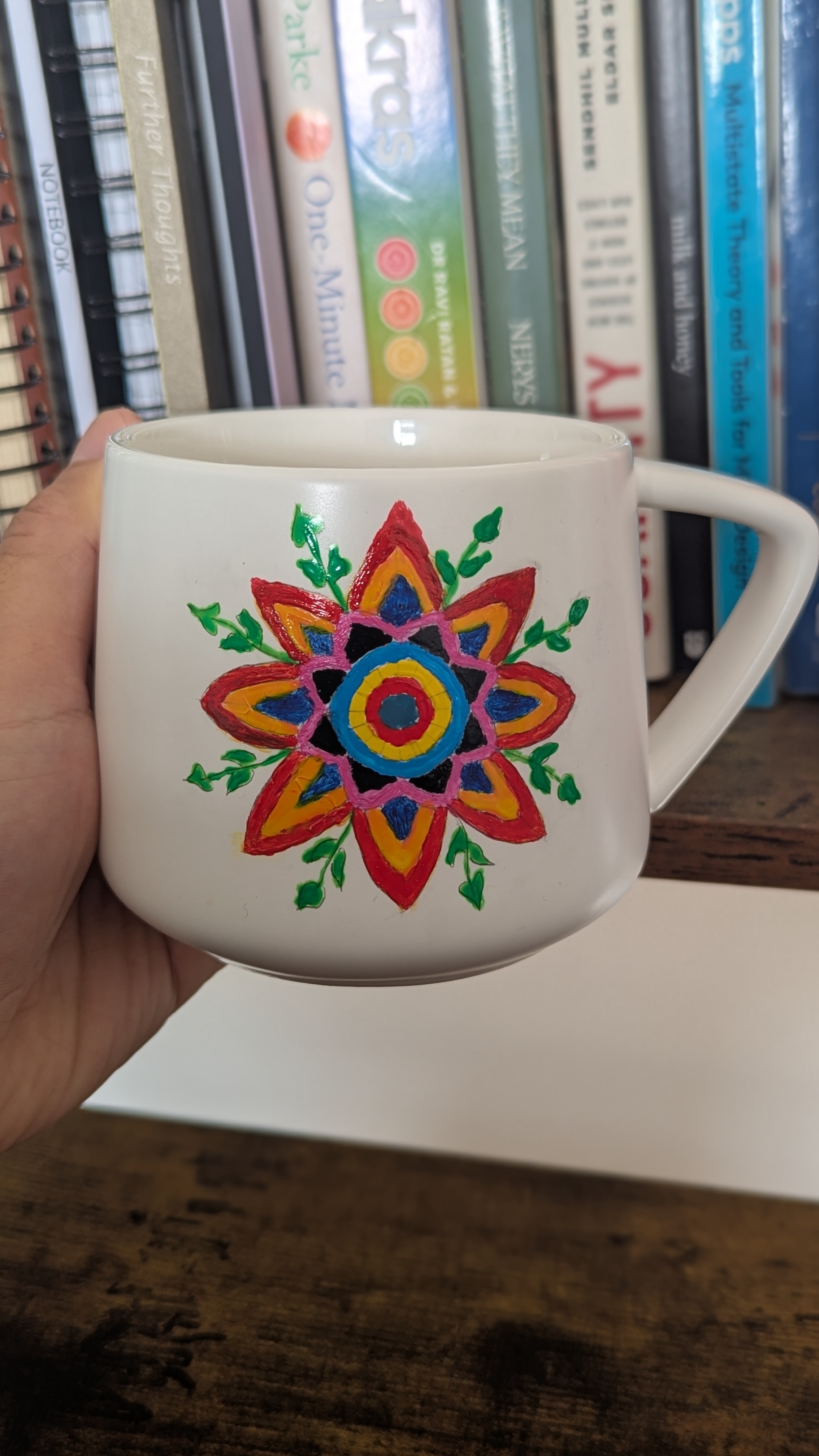 Mountain landscape scene mug